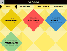 Tablet Screenshot of deparade.nl